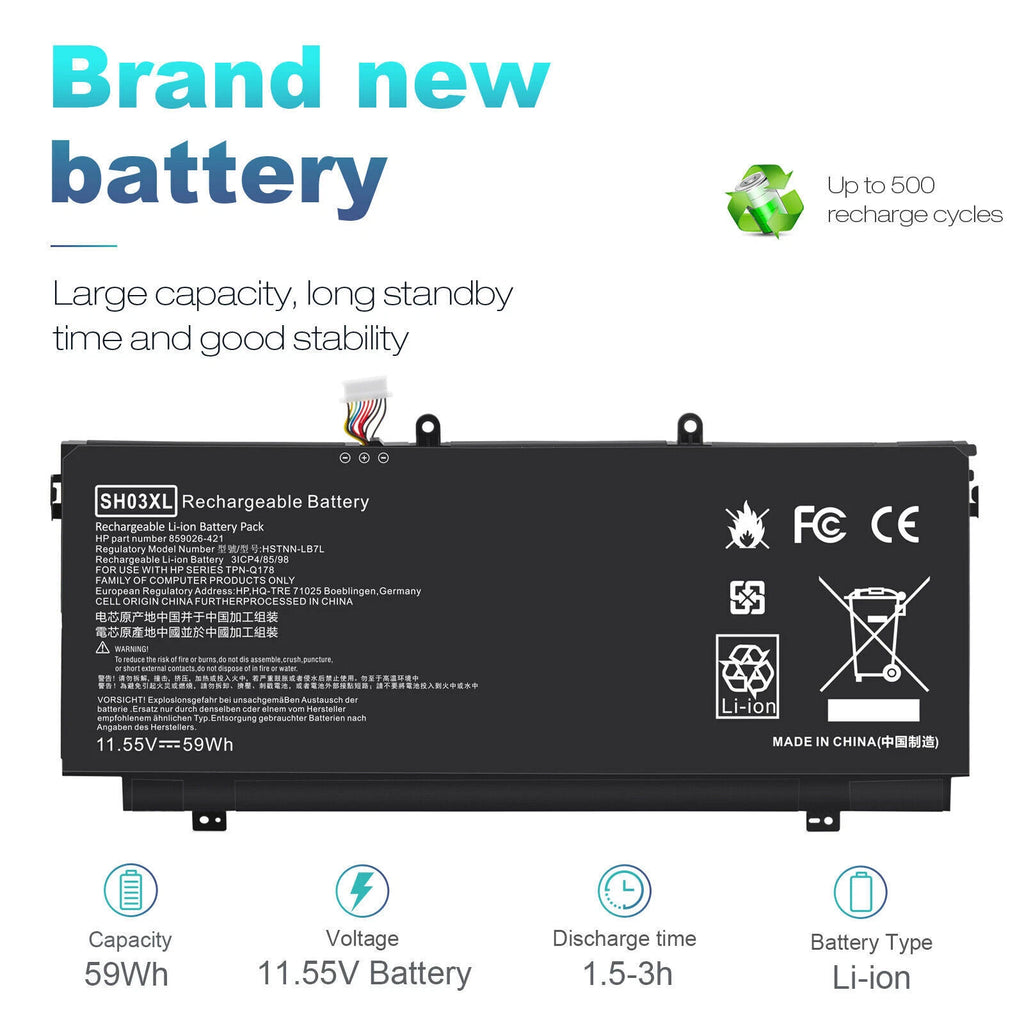 SH03XL 859356-855 Battery for HP Spectre X360 13-AC0XX 13-AC033DX 13-AC023DX