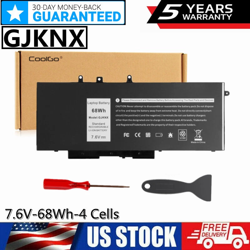 68Wh GJKNX GD1JP Battery for Dell Latitude 5480 5580 5490 5590 5591 Series 7.6V