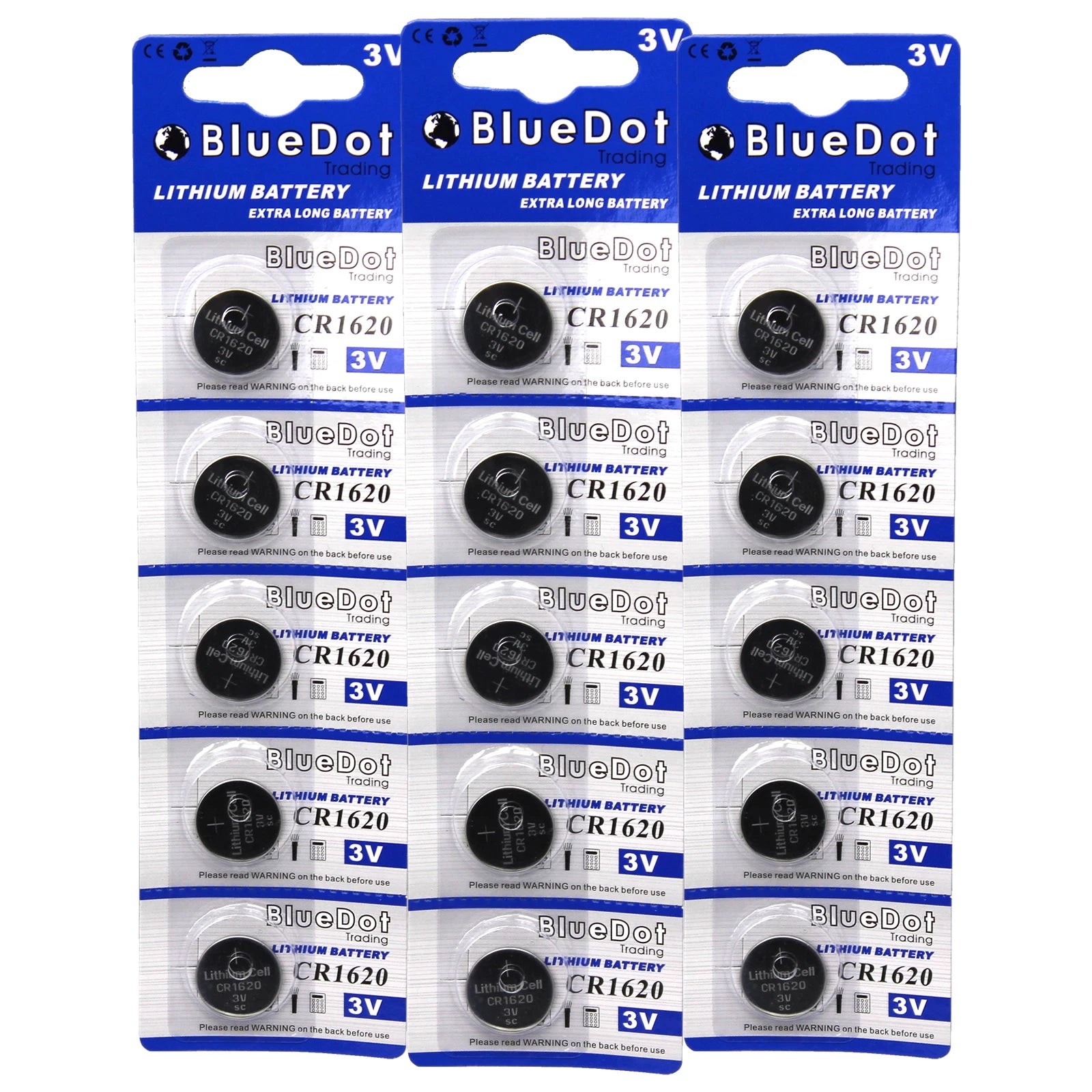 15 DL1620 CR1620 5009LC CR 1620 208-208 L08 Lithium battery USA SELLER FREE SHIP