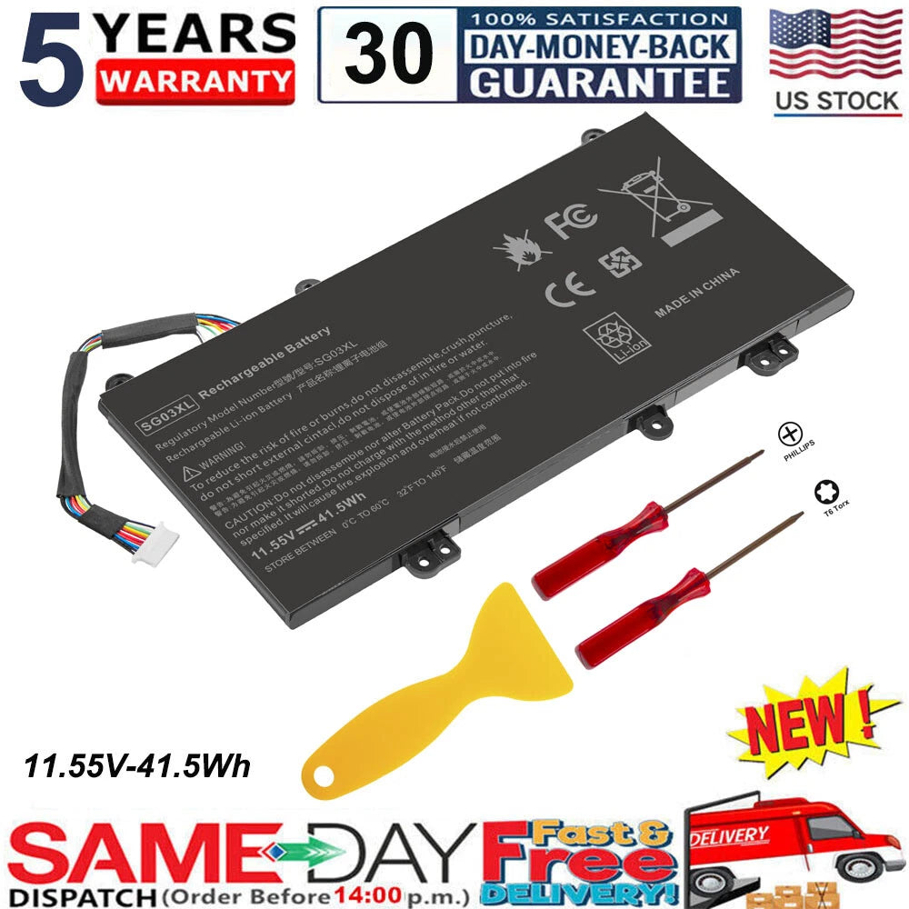 SG03XL Laptop Battery For HP Envy 17-u011nr 17t-u000 m7-u109dx 849049-421 42Wh