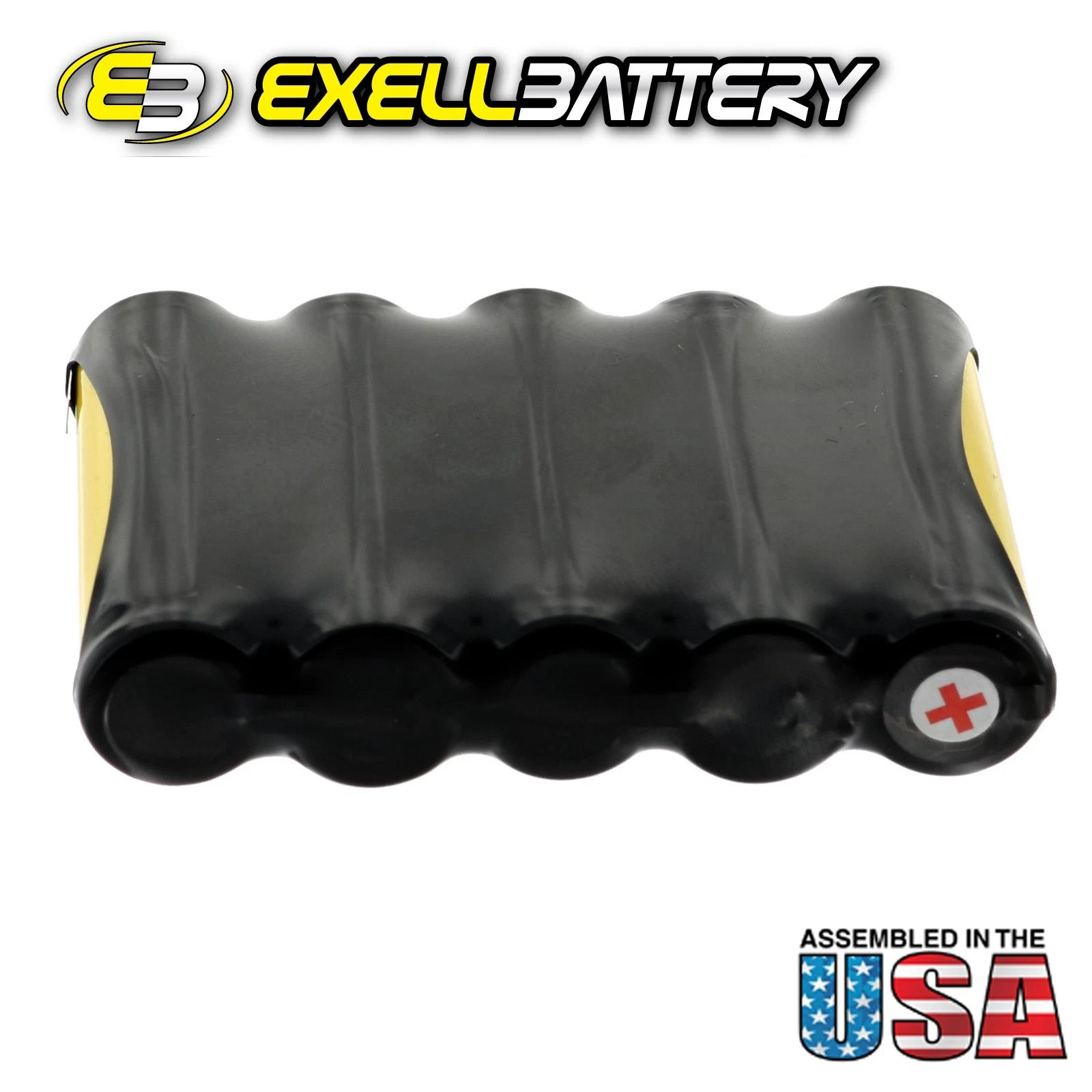Exell 6V 1000mAh NiCd Battery Pack w/ Tabs Scanner Power Tool Torch Solar