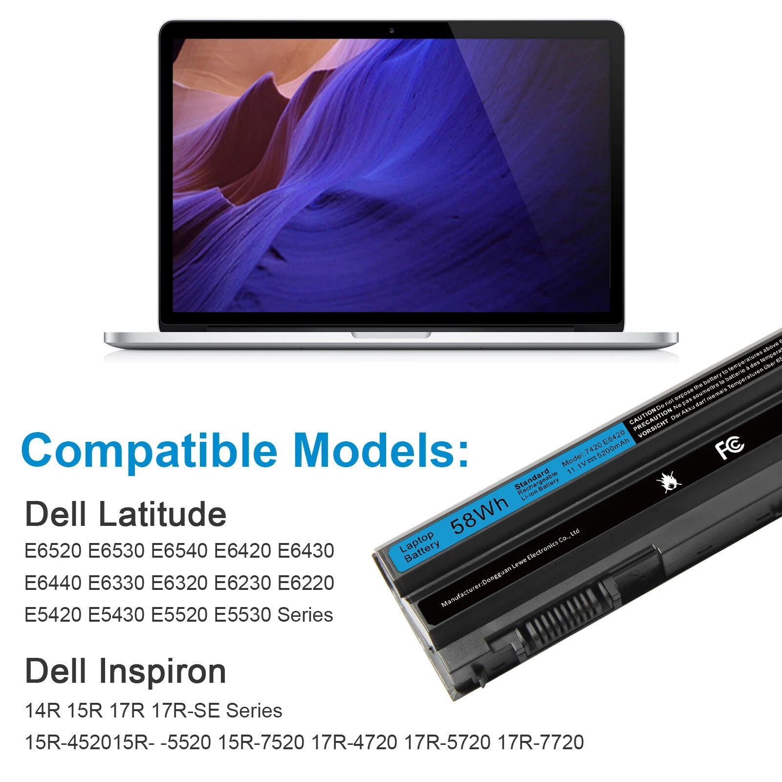 6/9cells T54FJ Battery for Dell Latitude E6440 E5430 E6420 E6430 E6520 E6540