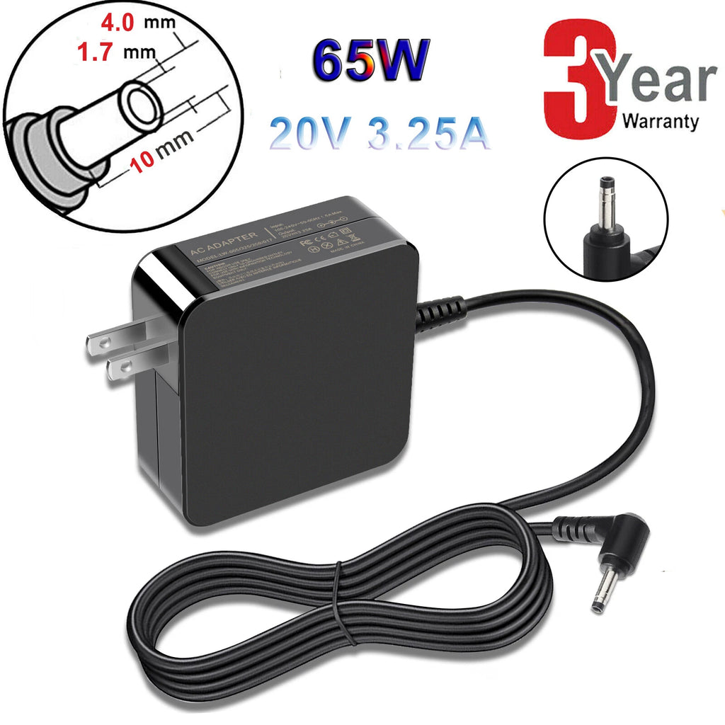 65W AC Wall Charger Power Adapter For Lenovo IdeaPad L340-17IWL, L340-15IWL