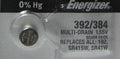 1 Energizer 192 SR41SW SR41W Silver Oxide Watch Battery