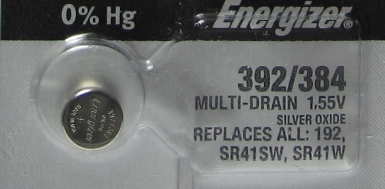 1 Energizer 192 SR41SW SR41W Silver Oxide Watch Battery
