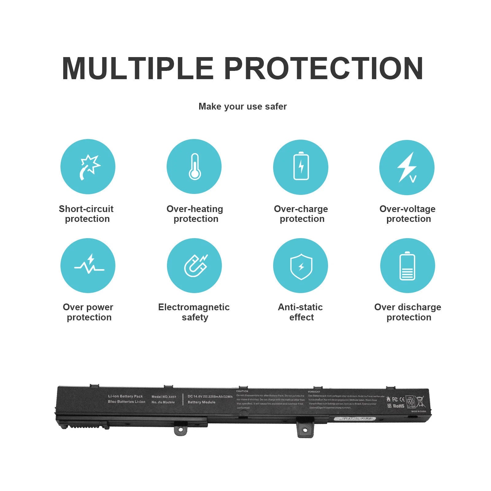 A31N1319 A41N1308 Laptop Battery For Asus X551 X551C X551CA X551M X551MA NEW