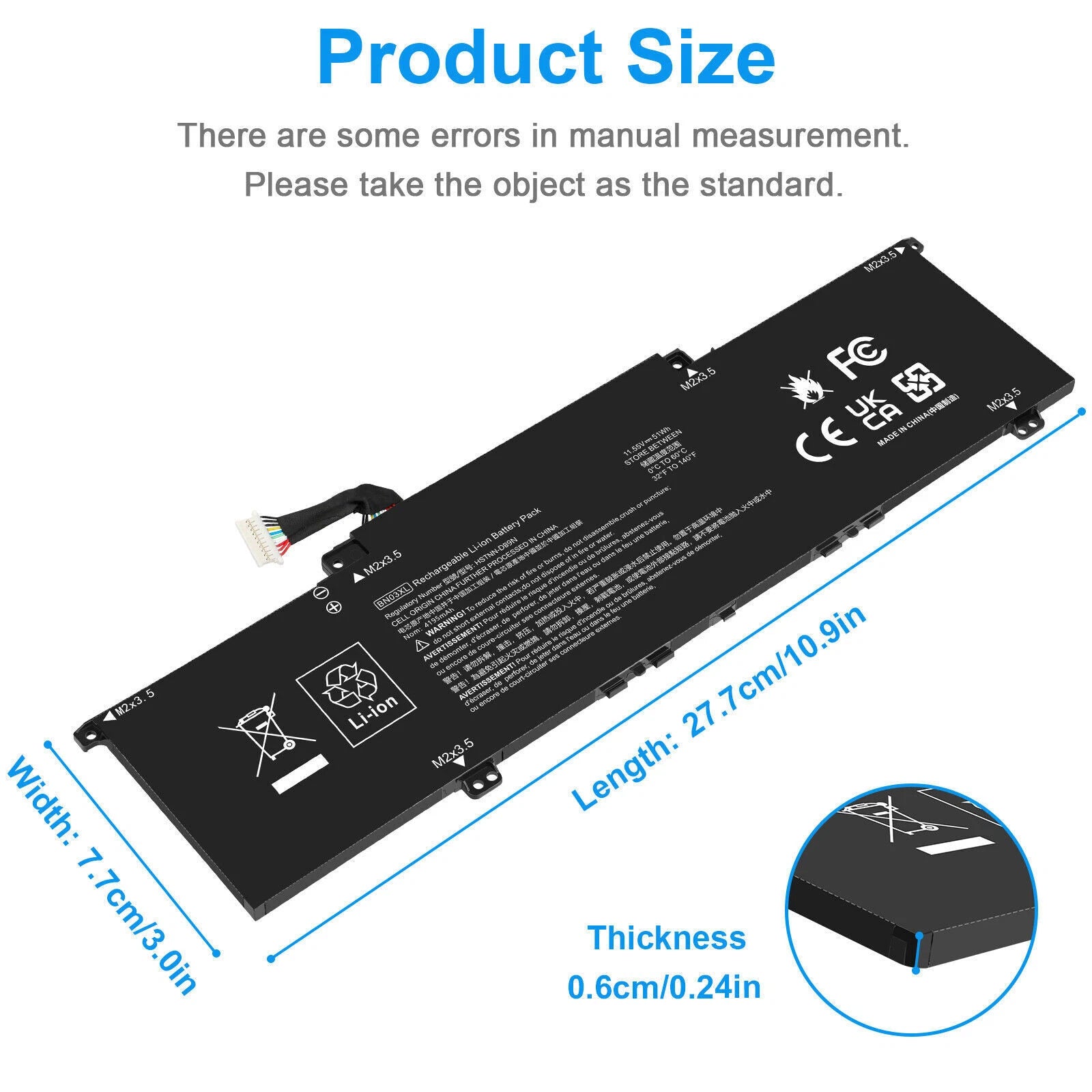 BN03XL Battery For HP Envy x360 15m-ee013dx HSTNN-OB1O L76965-AC1 L77034-005