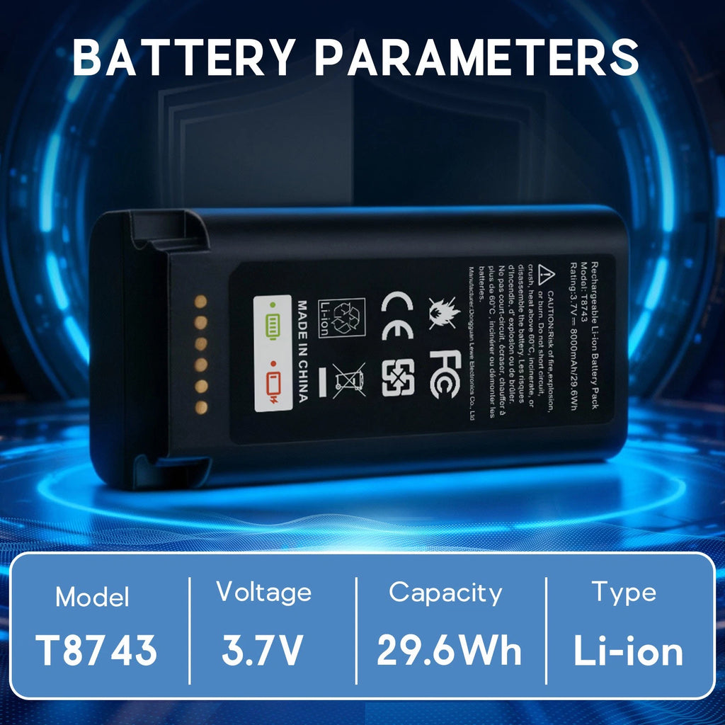 8000mAh E340 Battery for Eufy Security Video Doorbell E340/C31 w/ Type-C Charger