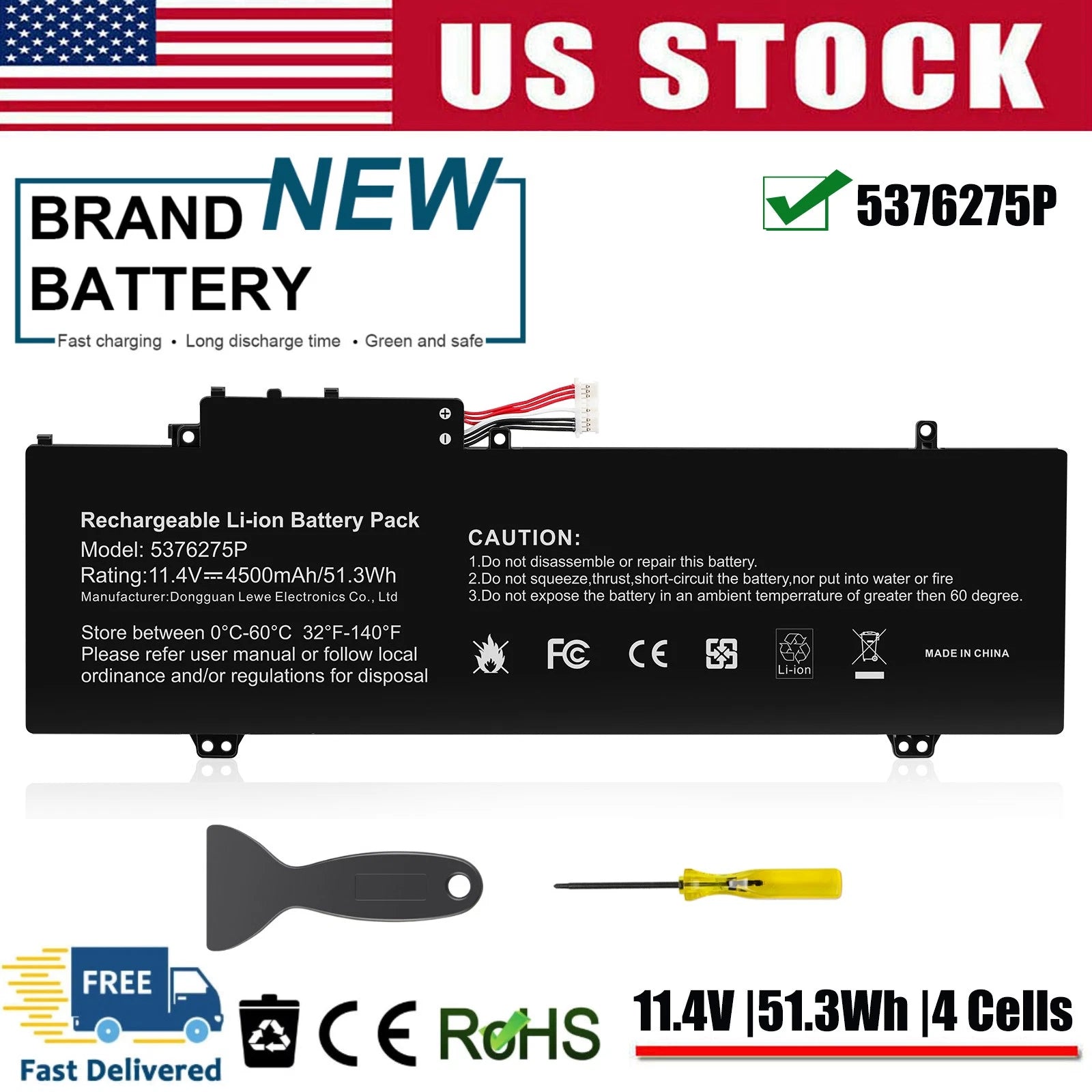 ?Laptop Battery For Gateway GWTN141-10BK GWTN141-4 GWTN156-5BL 5376275P 51.3Wh