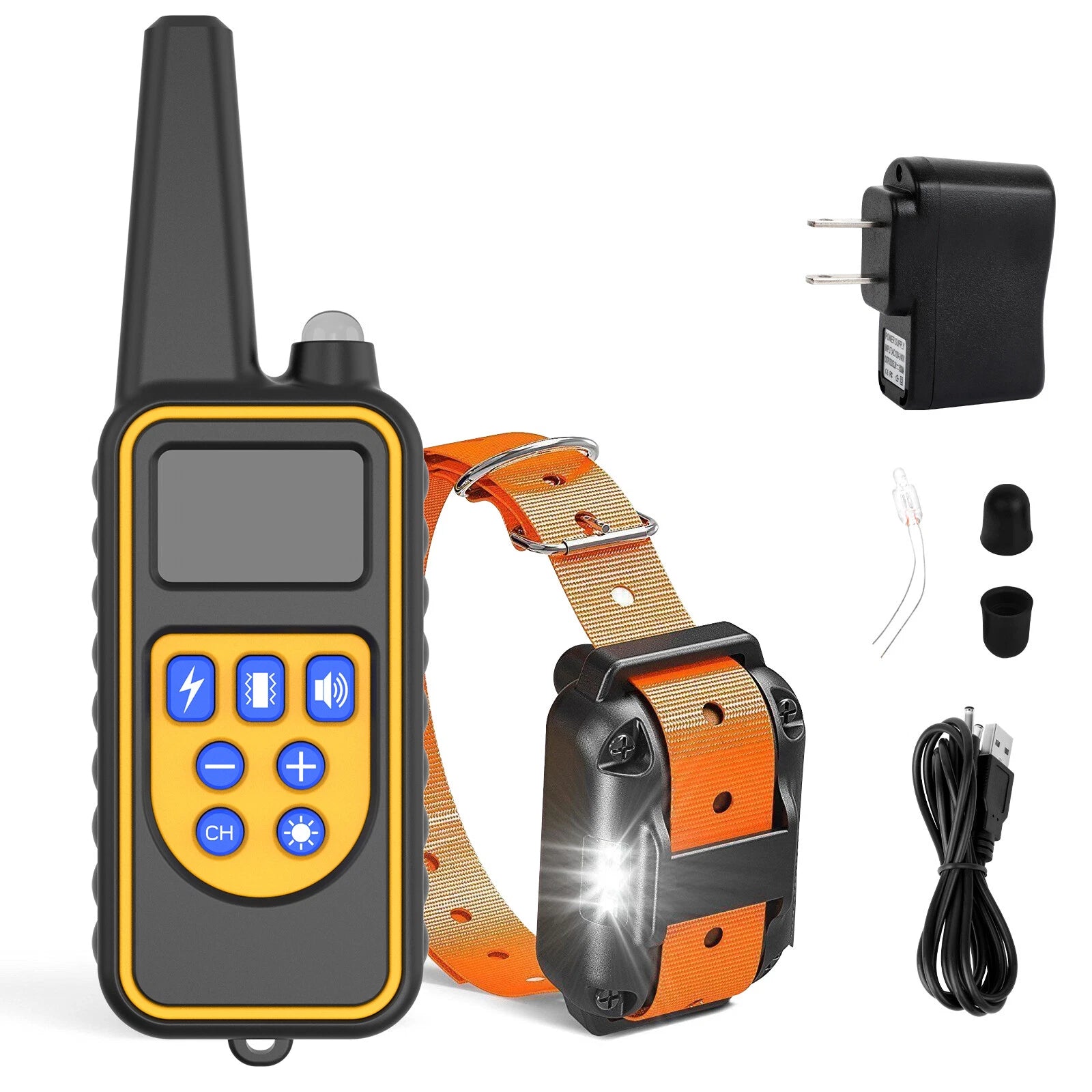 3000FT Dog Training Collar Rechargeable Remote Shock PET Waterproof Trainer US