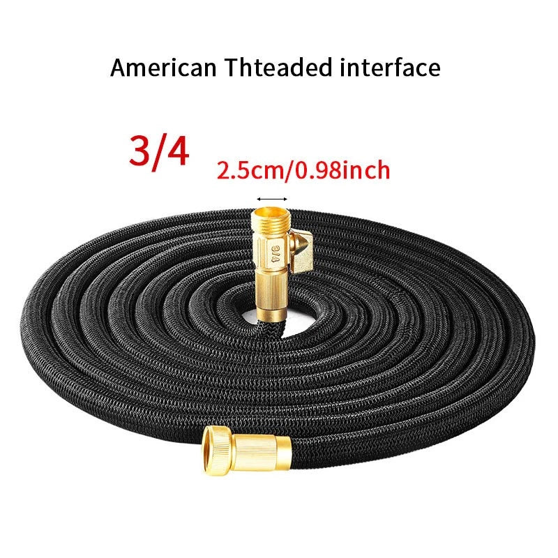 25-150FT LIGHTWEIGHT NO-KINK WATER HOSE, FLEXIBLE UPGRADED LEAKPROOF WATER HOSE