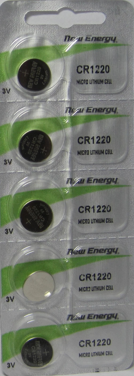New Energy CR 1220 - battery - CR1220 5 Pack