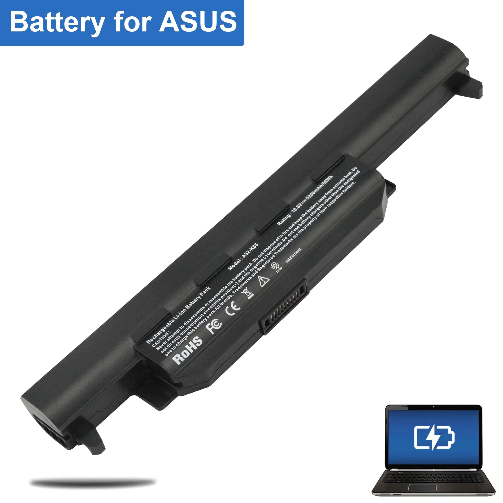 Battery for Asus A32-K55 A41-K55 for ASUS Q500 Q500A R500A R500VJ R500VD R503U