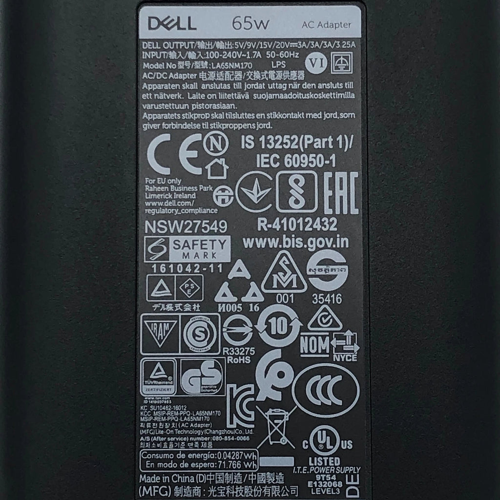 NEW Original Dell LA65NM170 65W 02YK0F Series USB Type-C AC Adapter Charger