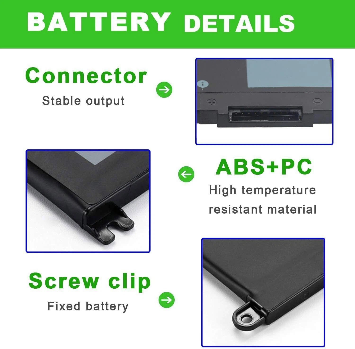 Battery For Dell Inspiron 15 7586 7579 7570 7569 7560 5579 5578 5570 5568 WDX0R