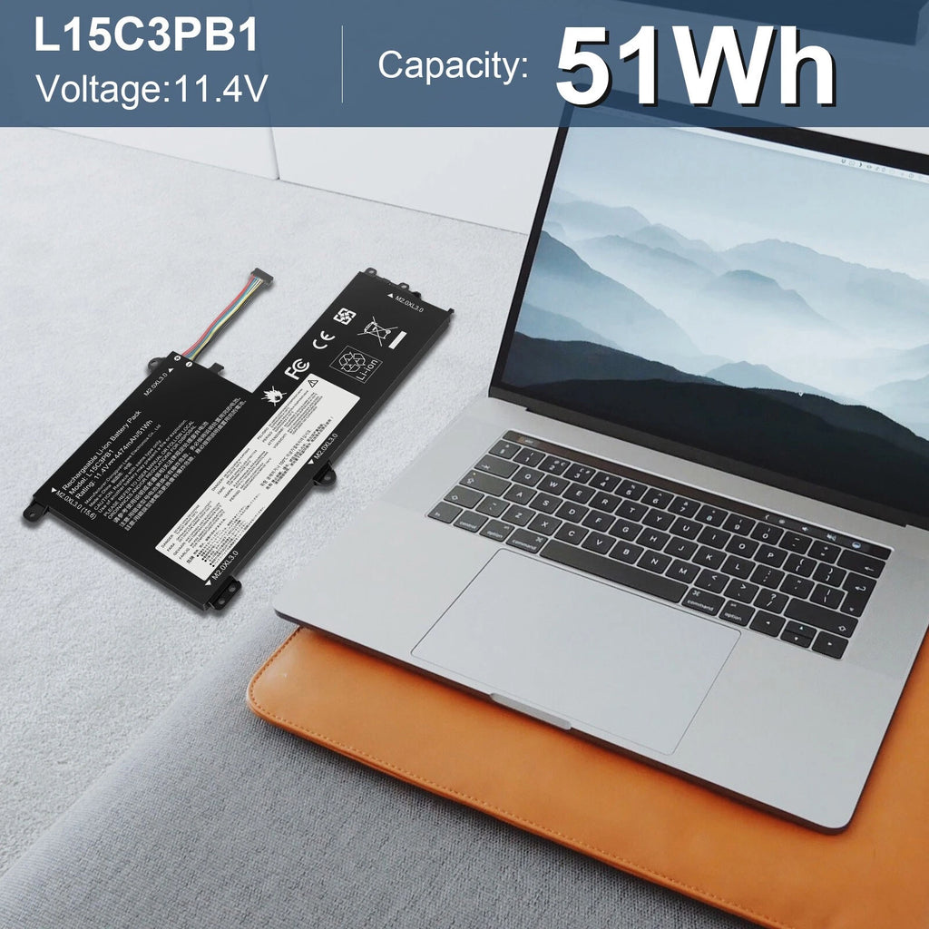 L15C3PB1 BATTERY FOR LENOVO IdeaPad 330S-14AST 330S-14IKB L15M3PB0 L15C3PB1 51WH