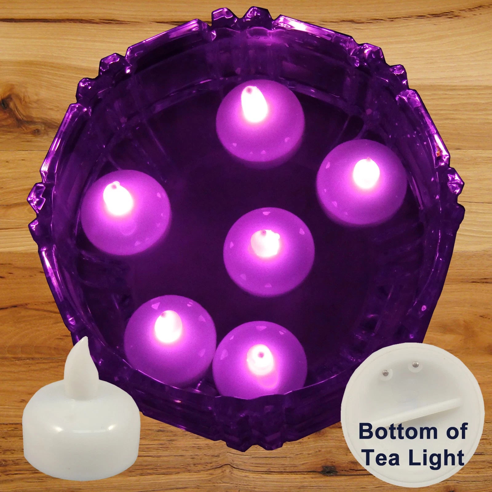36 Flameless Floating LED tealight Candle Battery operated Pink tea lights