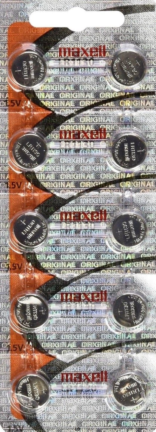 LR1130 Maxell 189 (10 piece) 389 LR54 SR1130SW AG10 New Alkaline Battery