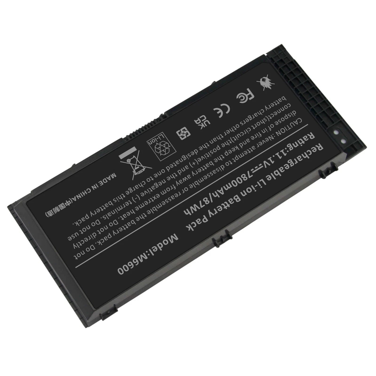 M6600 Battery for Dell Precision M4600 M4700 M4800 M6700 M6800 FV993 /Charger
