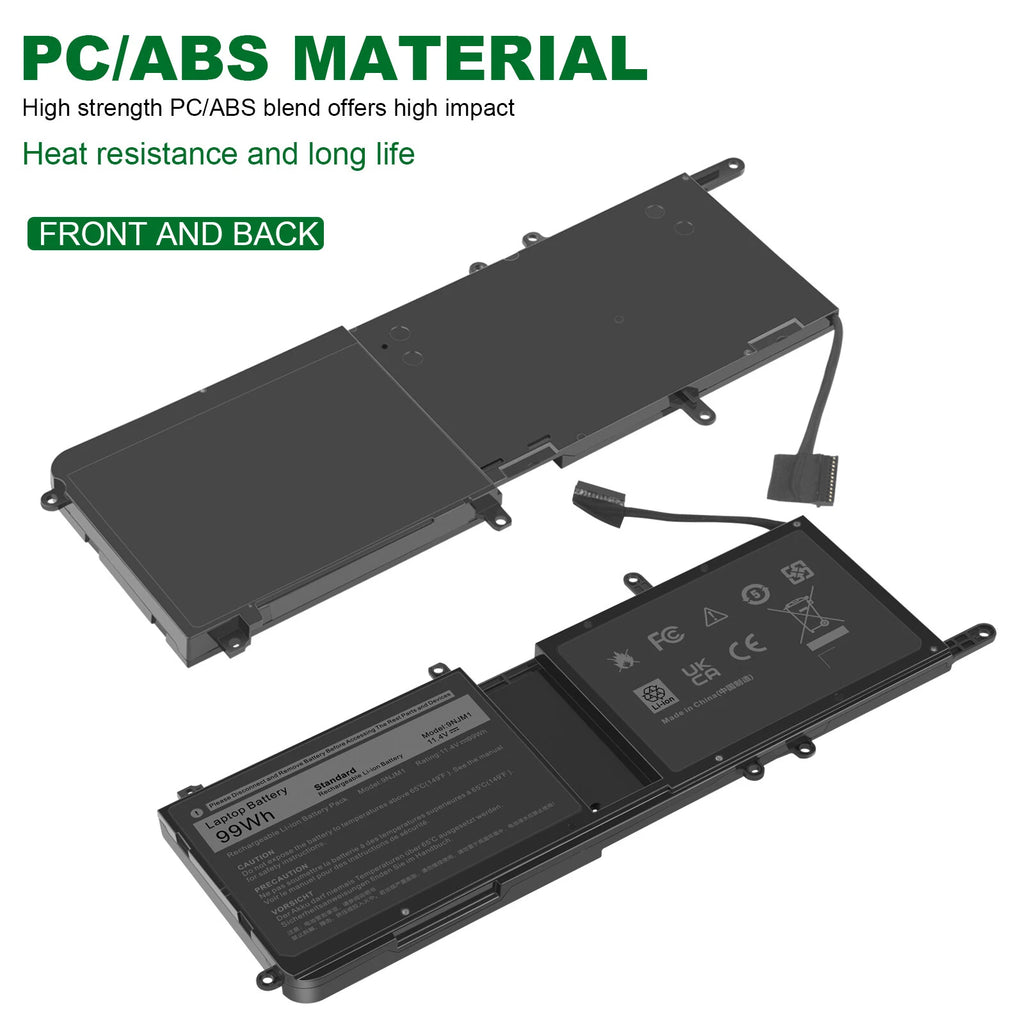 99Wh Battery for Dell Alienware 15 R3 R4 17 R4 R5 9NJM1 P69F P69F001 P69F002