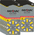 60 RAYOVAC EXTRA Advance Hearing AID Batteries SIZE 10 60 Batteries Exp 2029
