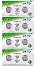 8 Camelion AG4 LR626 377 376 G4A LR66 L626 GP7 Alkaline Alkaline Batteries