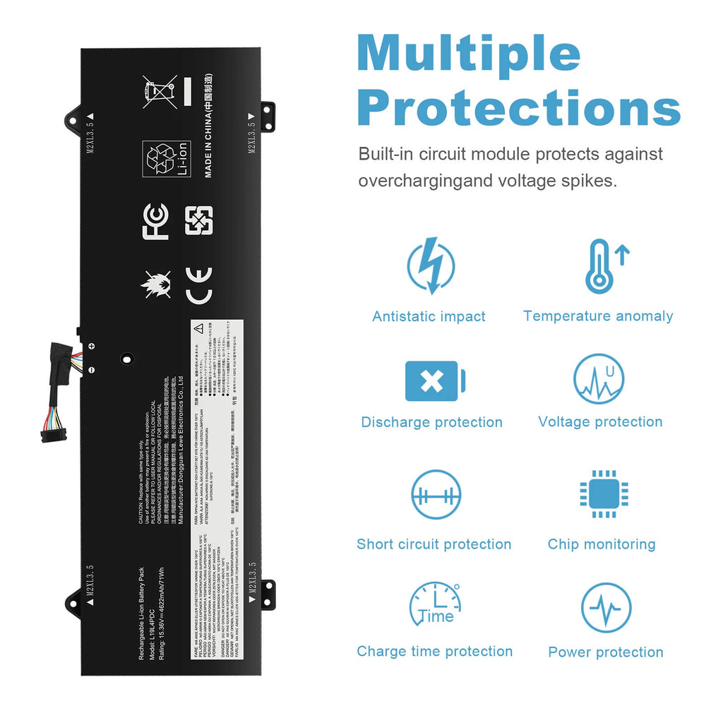 L19L4PDC L19C4PDC L19M4PDC Battery For Lenovo Ideapad Yoga 7i 7-14ITL5 7-14ARB7
