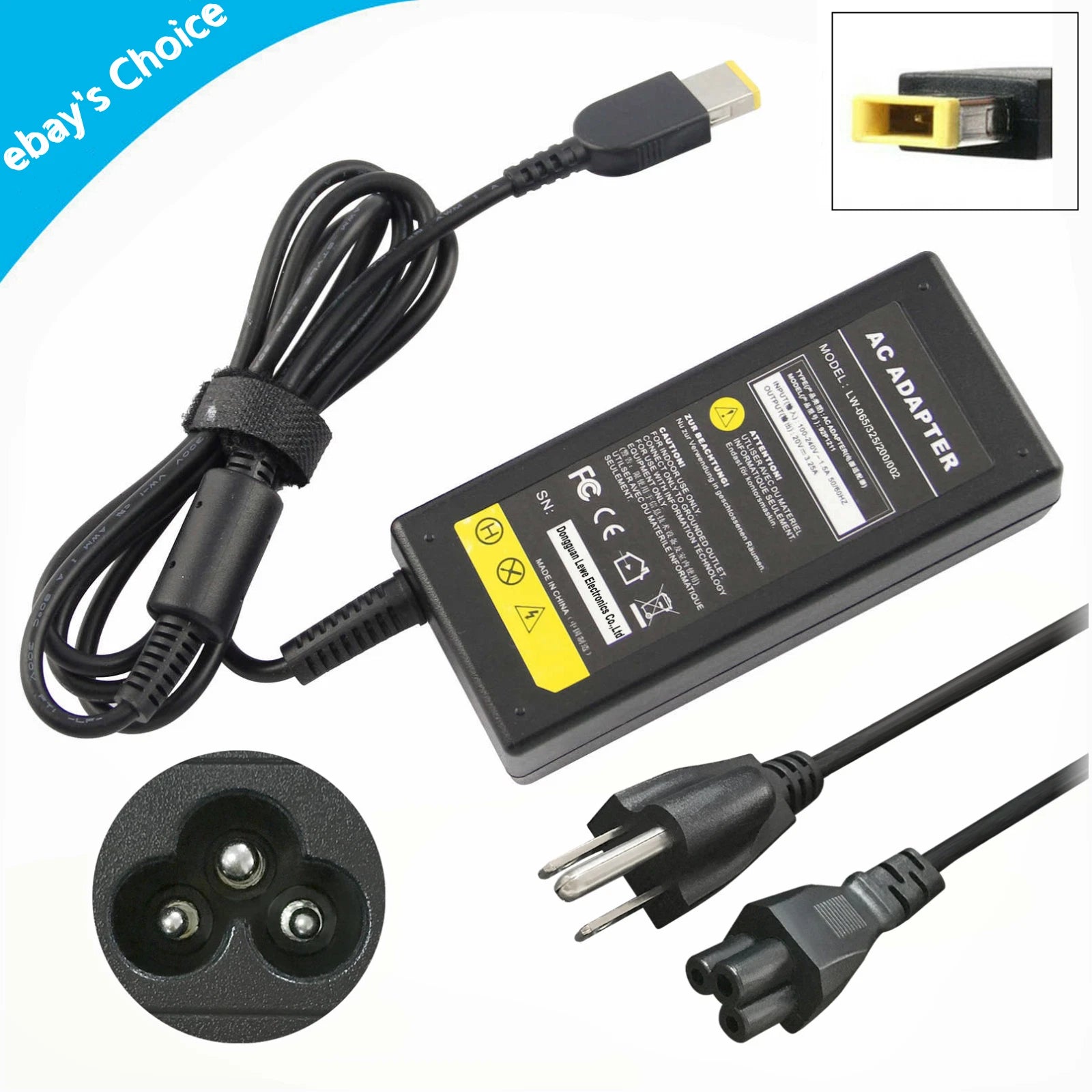 Charger For LENOVO T460 T450 X240 X250 X260 Yoga 11e 65W AC Adapter Power Supply
