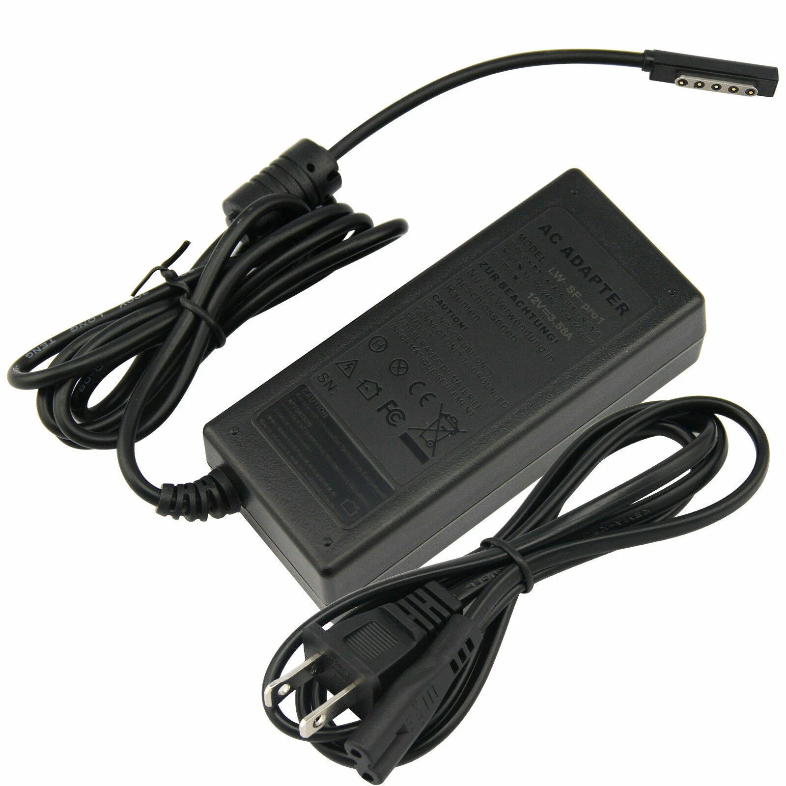 48W Charger for Microsoft Surface Pro2 & Pro1 10.6 Windows Tablet Model 1536 US