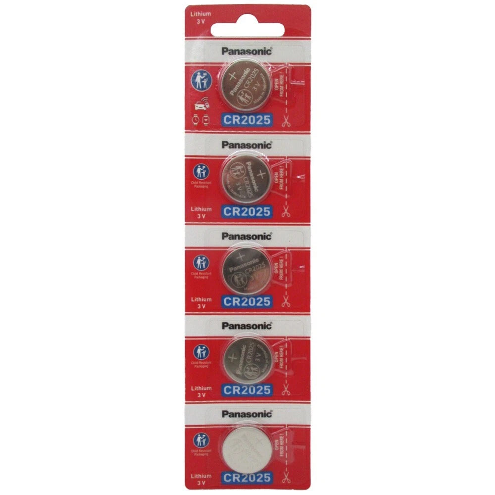 10 x Fresh PANASONIC CR 2025 CR2025 ECR2025 LITHIUM COIN CELL Battery