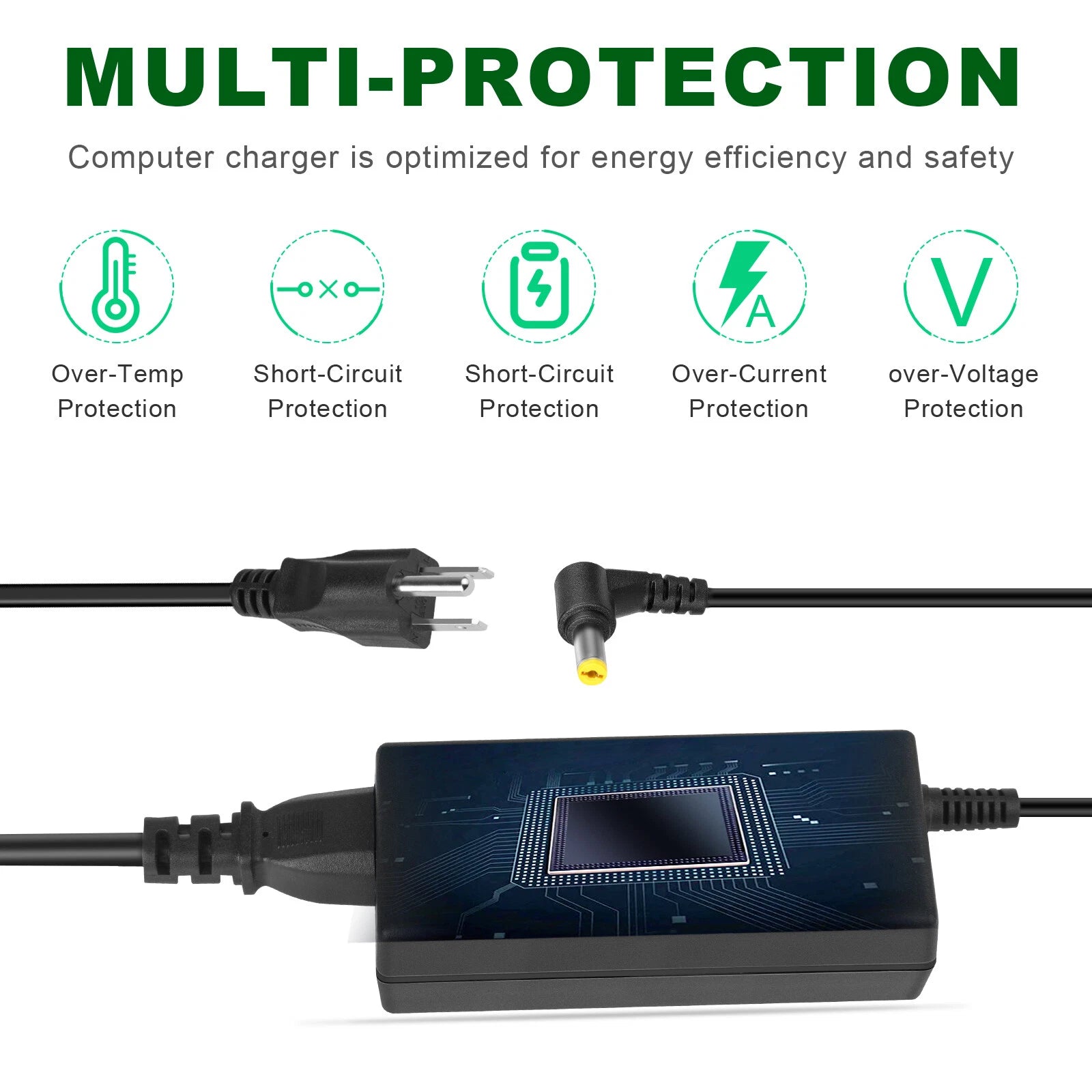 For Acer Nitro 5 AN515-54 AN515-51 AN515-55 Notebook Adapter Charger + Cord 135W