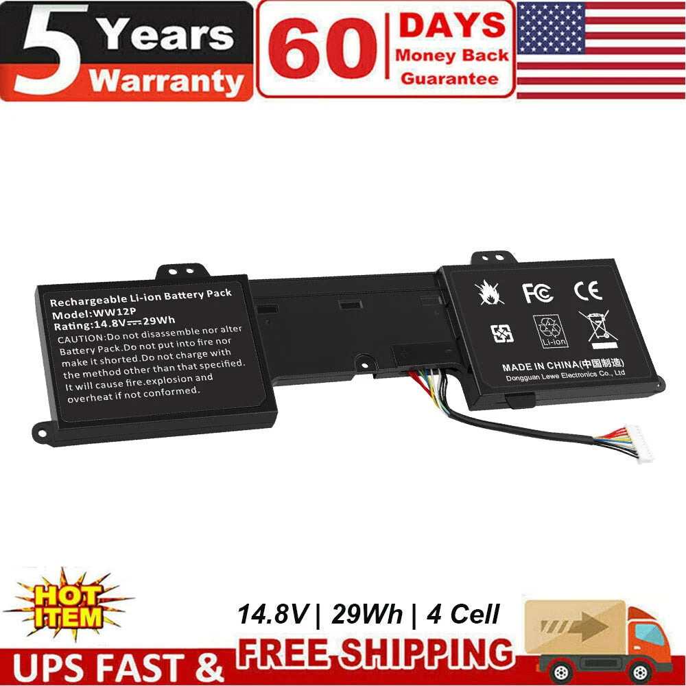 Laptop Battery For Dell Inspiron Duo 1090 (P08T) Tablet 9YXN1 JRYGD 0TR2F1 WW12P