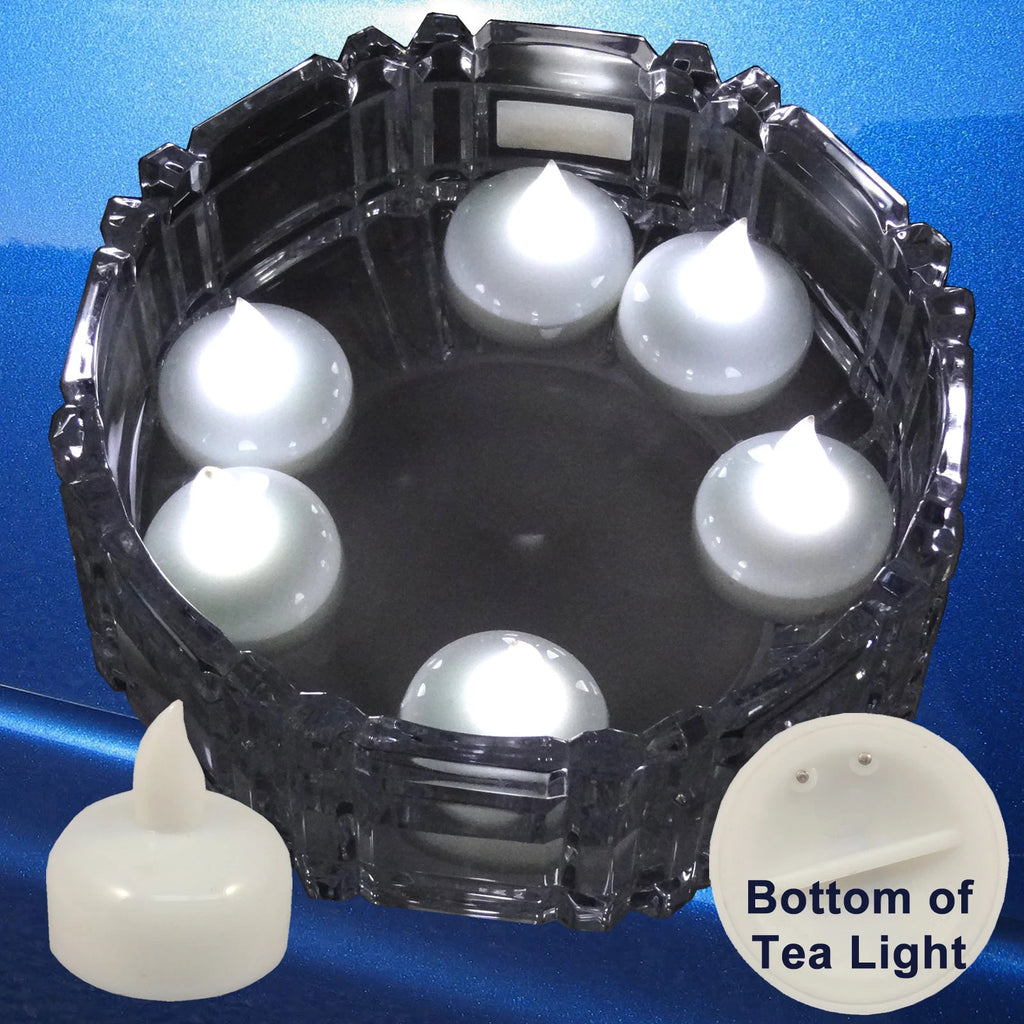 36 Flameless Floating LED tealight Candle Battery operated WHITE tea lights