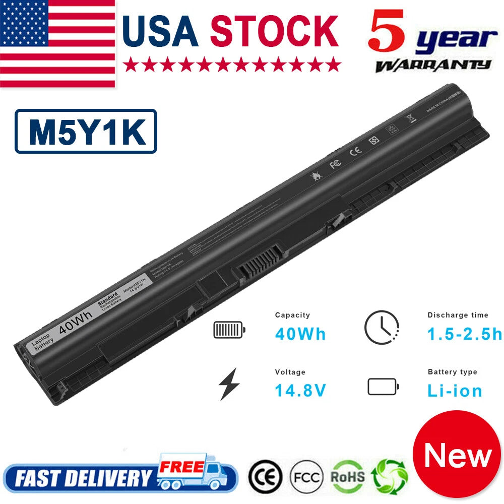 M5Y1K K185W Battery 40Wh For Dell Inspiron 3451 3458 5455 5551 5555 5558