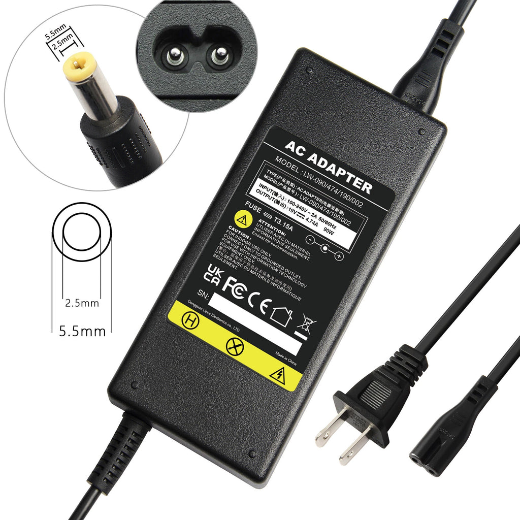 19V 4.74A 90W AC Adapter Charger Power Supply Cord For Acer Aspire 5920G 5750G