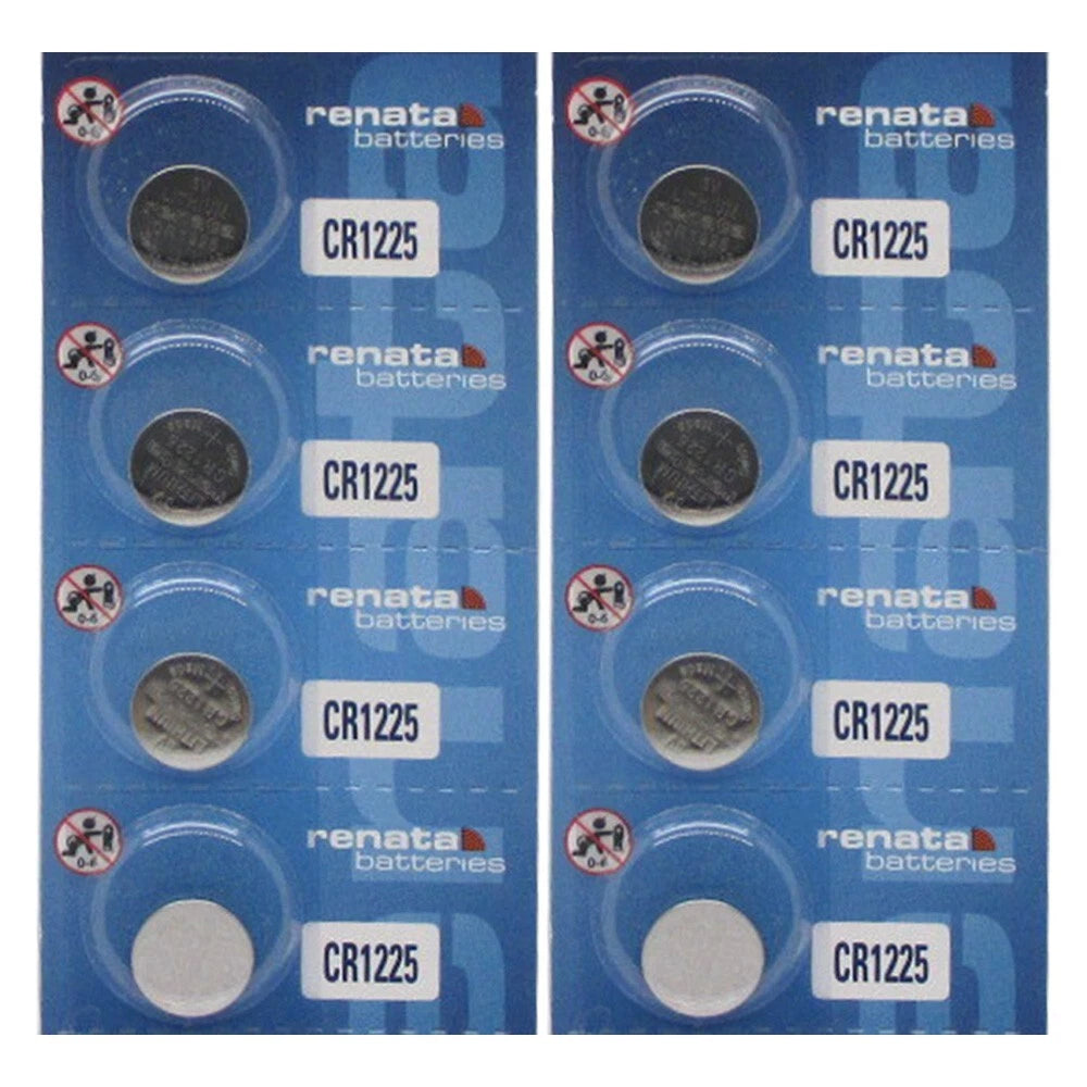 8 CR1225 DL1225 ECR1225 3 Volt Lithium Button Cell Renata Battery USA US Ship