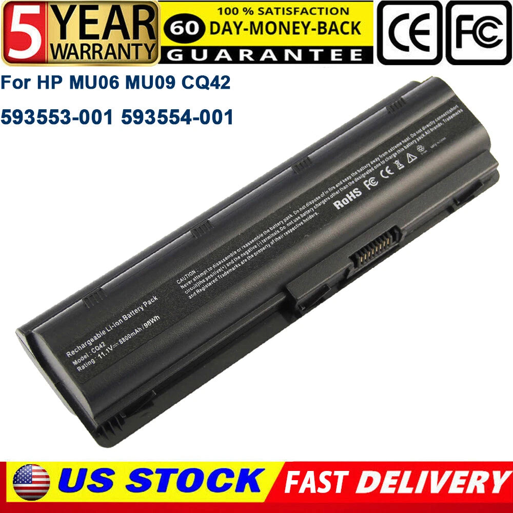 11.1V Battery for HP 2000-425NR Notebook MU06 MU09 593553-001 586006-361