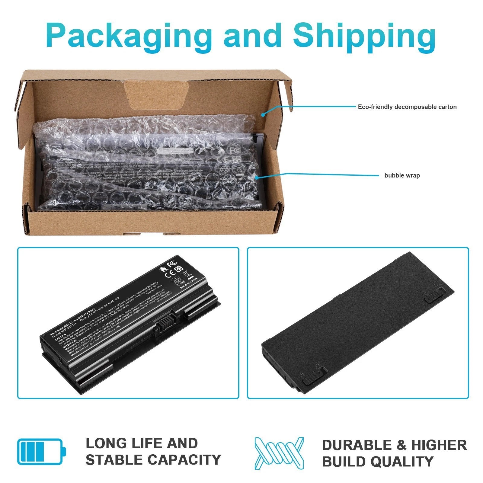 NH50BAT-4 Battery For Clevo 6-87-NH50S-41C00 NH50RH NH55EDQ NH58EDQ NH70 G70R