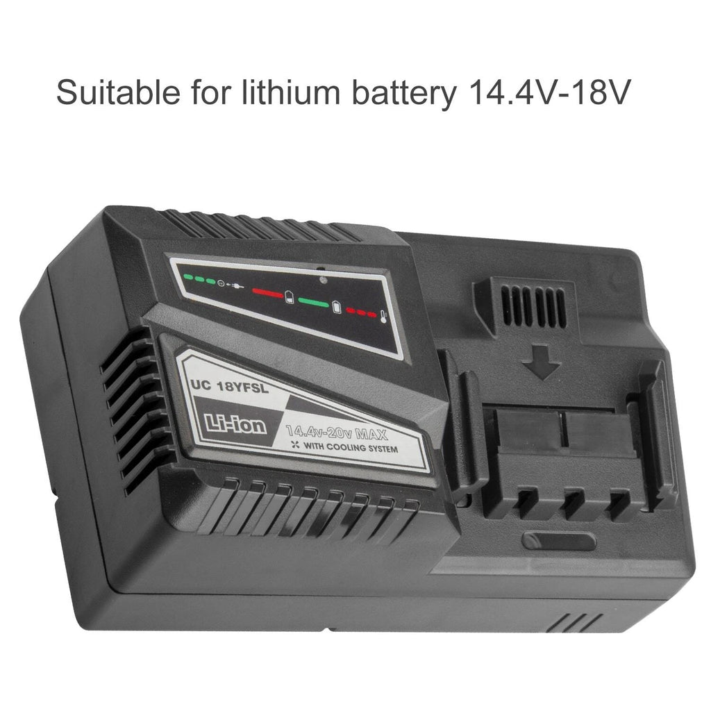 Battery Charger for Hitachi 14.4V-18V BSL1815 BSL1830 BSL1840 BSL1850 UC18YRSL