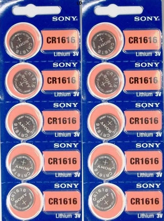 CR 1616 MURATA / SONY LITHIUM BATTERIES (2 piece) 3V watch Authorized US Seller