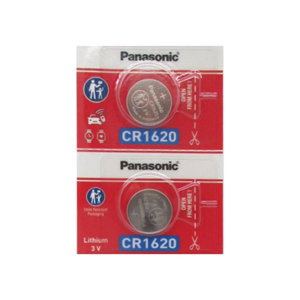 2 x CR1620 ECR1620 CR 1620 3v Lithium battery By Panasonic