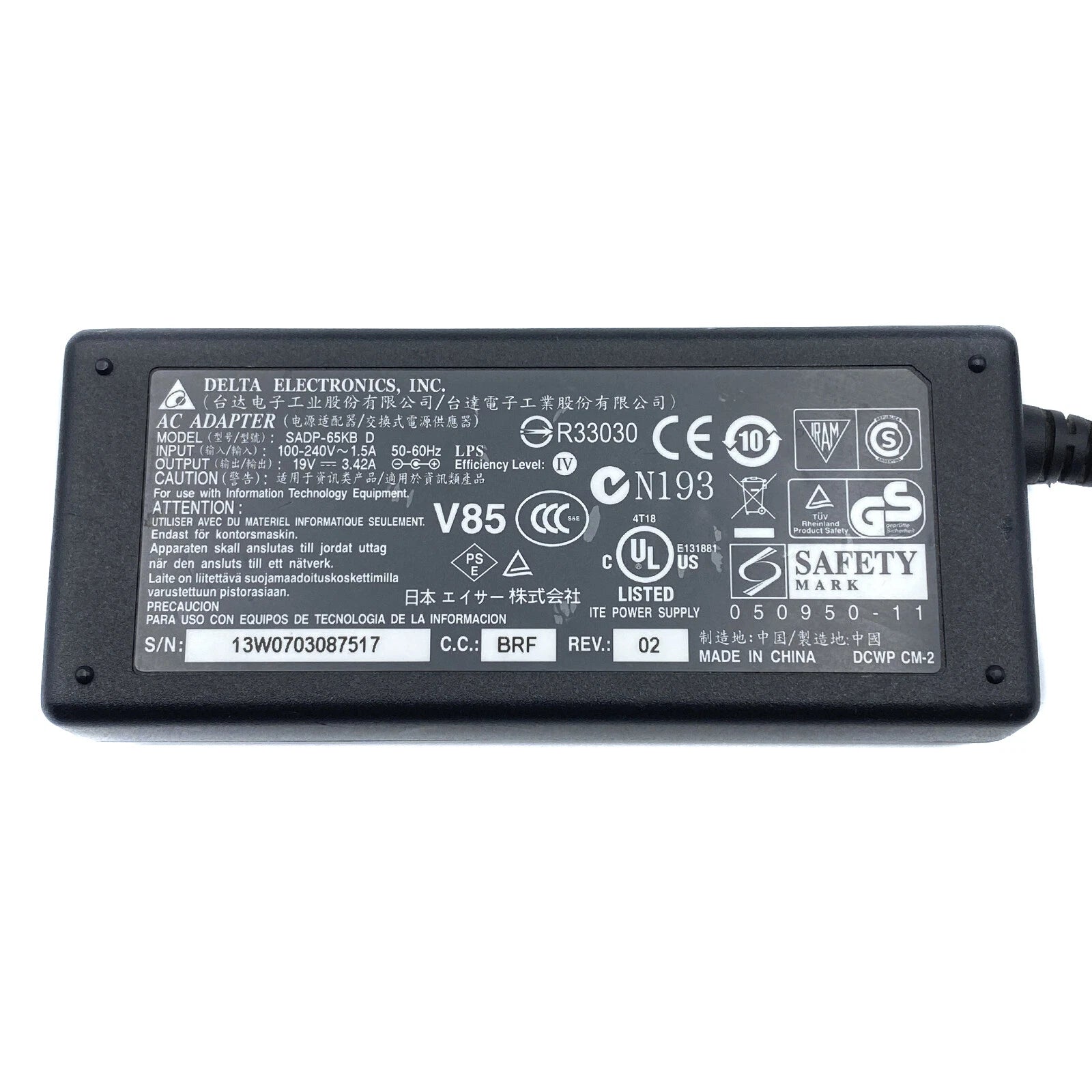 Open Box Genuine Delta AC Adapter For Acer Aspire ES1-511 ES1-512 ES1-531 E5 E15