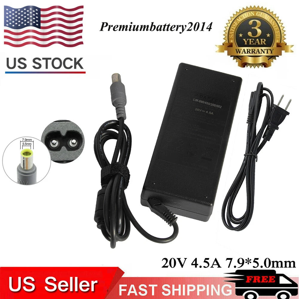 90W AC Adapter Charger for Lenovo ThinkPad T430s T530 2352-CTO 239242U i5-3320M