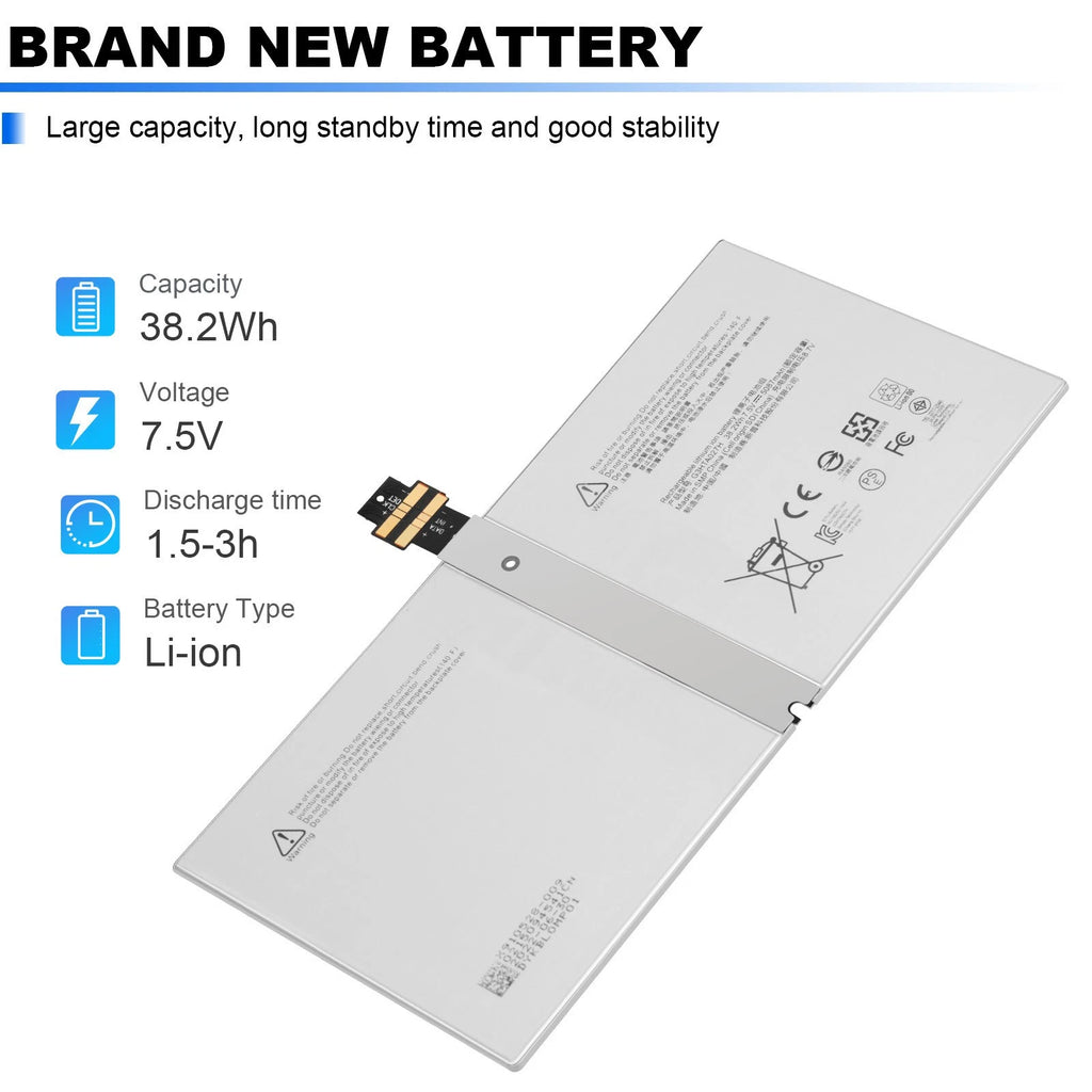 DYNR01 Battery for Microsoft Surface PRO 4/ PRO4 1724 12.3'' G3HTA027H 38.2Wh