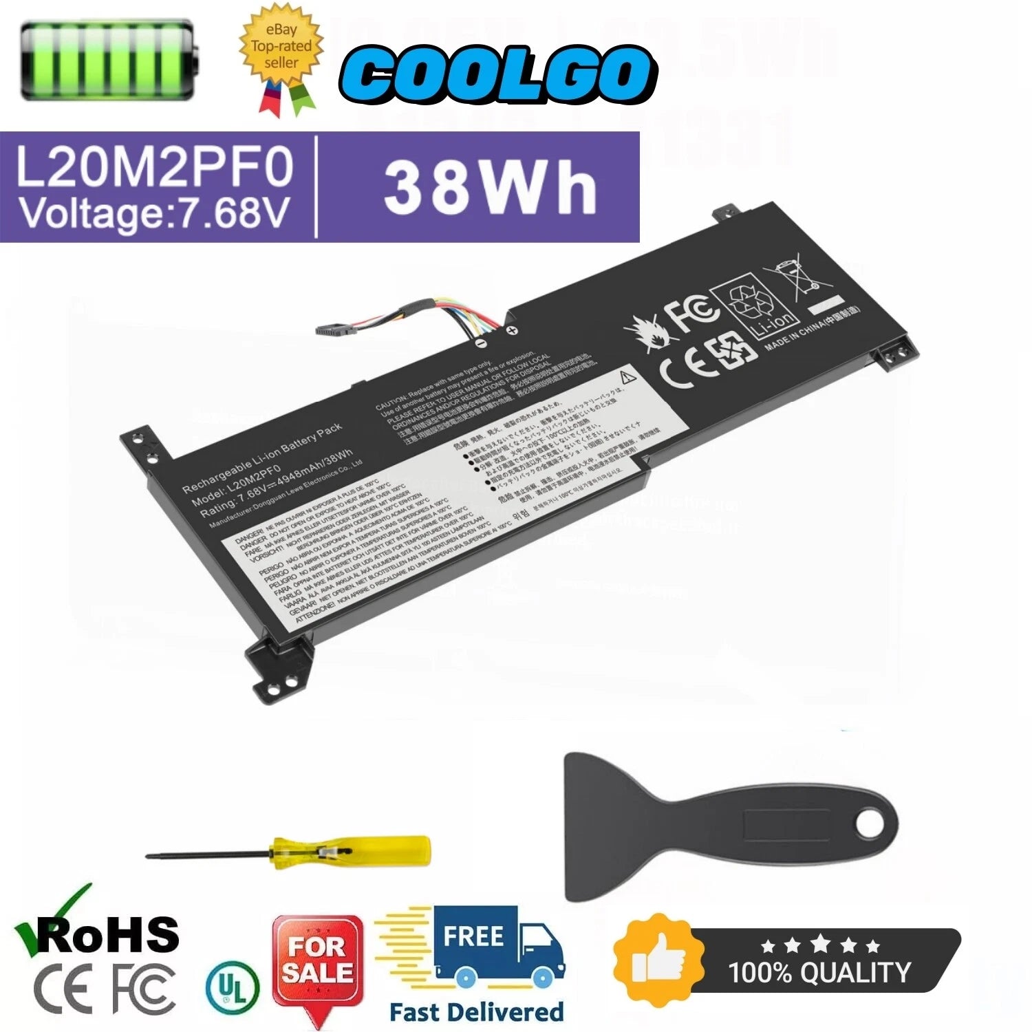 L20C2PF0 L20M2PF0 L20L2PF0 Battery For Lenovo IdeaPad 3-15ADA6 V14 V15 V17 Serie