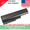 10.8V Laptop Battery For LENOVO ThinkPad T500 W500 R60 R61 T60P 40Y6795 41N5666