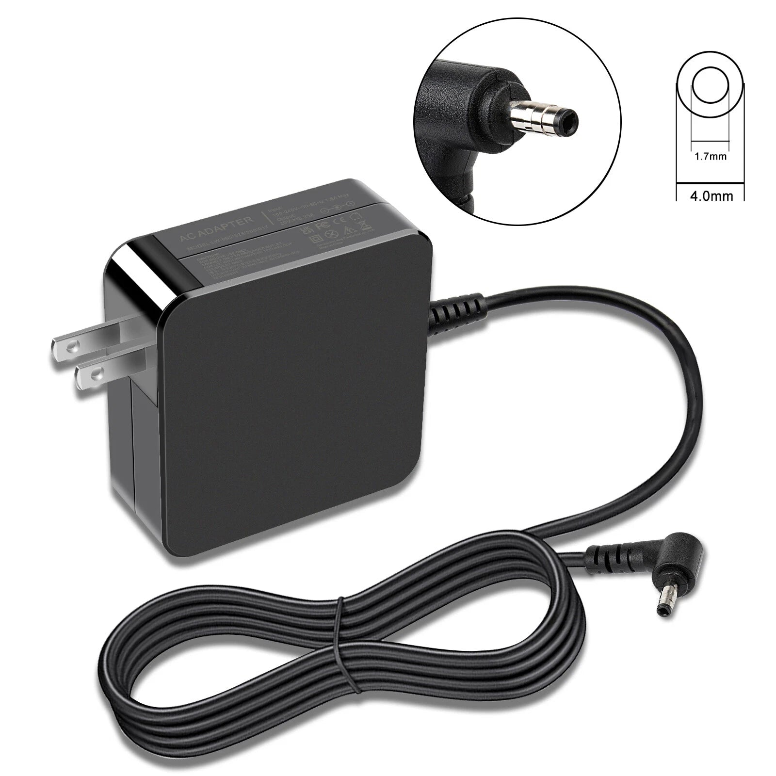 New 4MM 65W Laptop Charger ADLX65CCGU2A AC Adapter For Lenovo IdeaPad 3 15IIL05