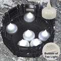 24 Flameless Floating LED tealight Candle Battery operated WHITE tea lights NEW
