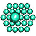 24 Pk Turquoise Submersible Waterproof Underwater Battery LED Tea Light Wedding