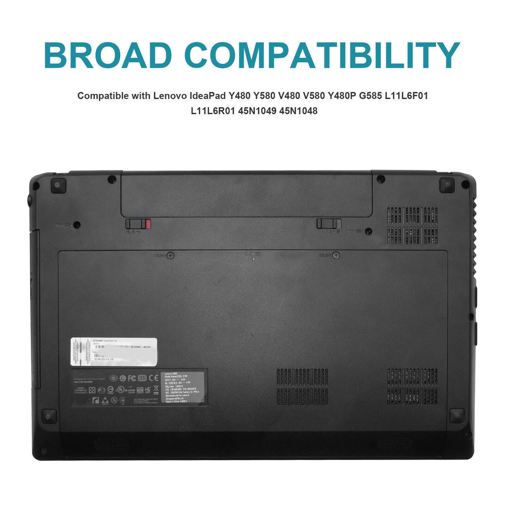 L11S6Y01 Battery for Lenovo IdeaPad Y480 Y580 G480 G580 Z380 Z480 Z580 L11O6Y01